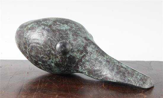 § Guy Taplin (b.1939) Goose head, 8in.